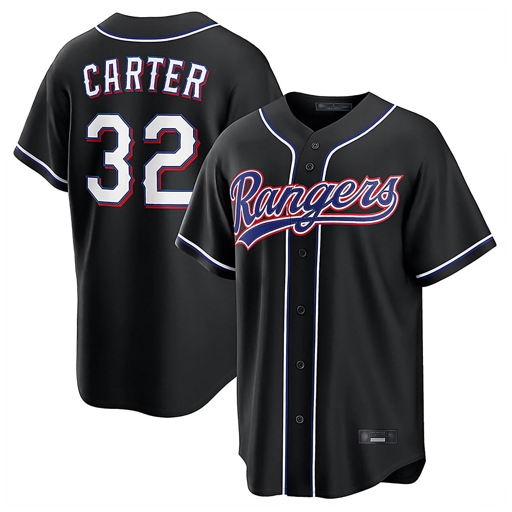 Choea T.Rangers #32 Evan Carter Player Black 2026 Out Fashion Replica Stitched Jerseys