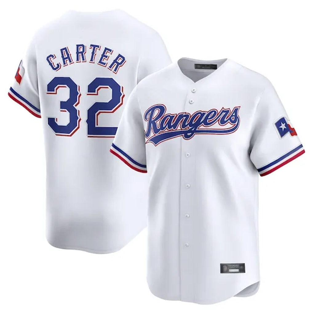 Choea T.Rangers #32 Evan Carter Player White Home Limited Stitched Jerseys