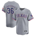 Choea T.Rangers #36 Wyatt Langford Player Gray Home Limited Stitched Jerseys