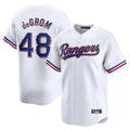 Choea T.Rangers #48 Jacob deGrom Player White Gold Collection Limited Edition Stitched Jerseys
