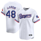 Choea T.Rangers #48 Jacob deGrom Player White Home Limited Stitched Jerseys