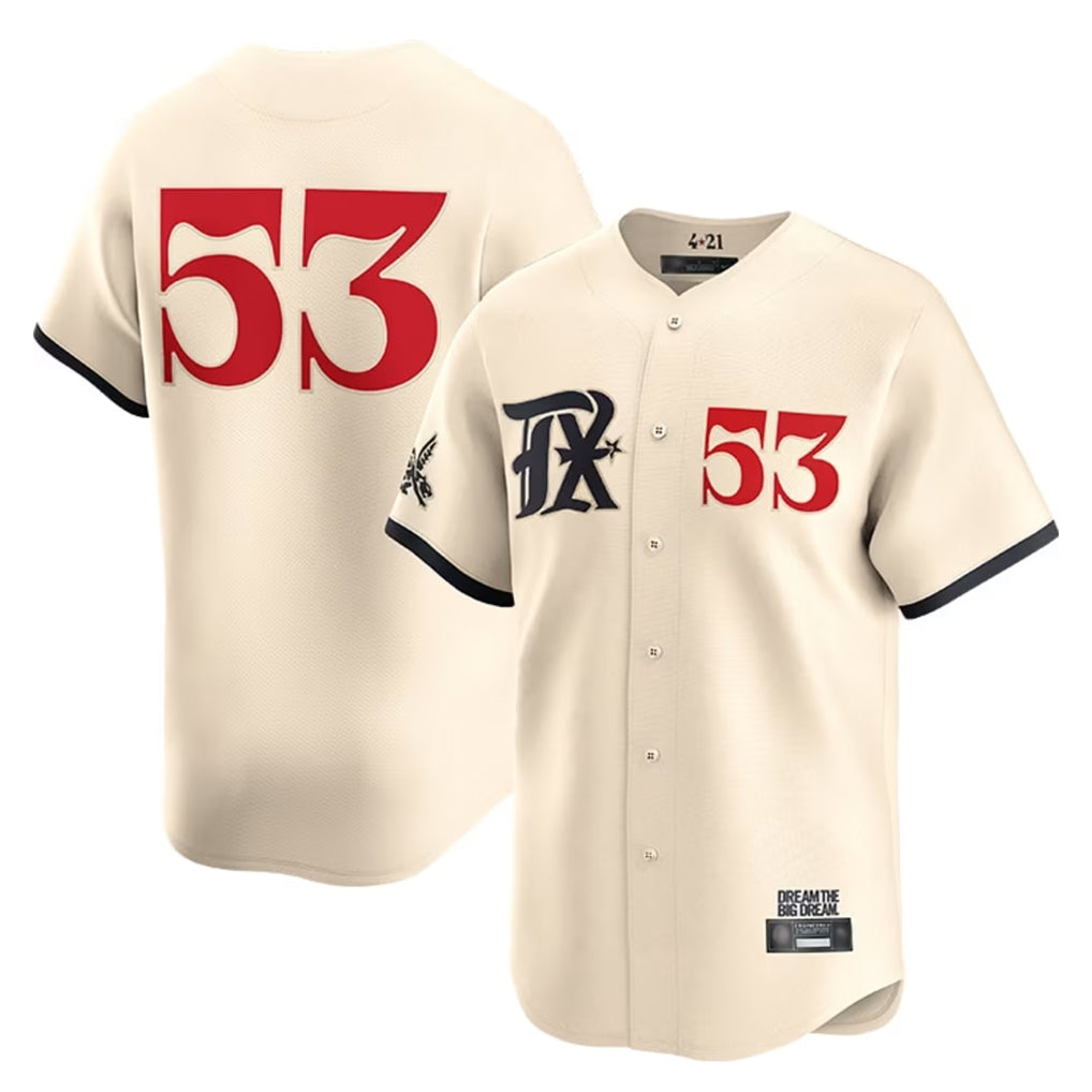 Choea T.Rangers #53 Adolis Garcia Player Cream City Connect Limited Stitched Jerseys
