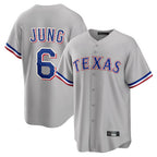 Choea T.Rangers #6 Josh Jung Player Gray Limited Home Stitched Jerseys