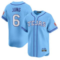 Choea T.Rangers #6 Josh Jung Player Light Blue 2026 City Connect Limited Stitched Jerseys