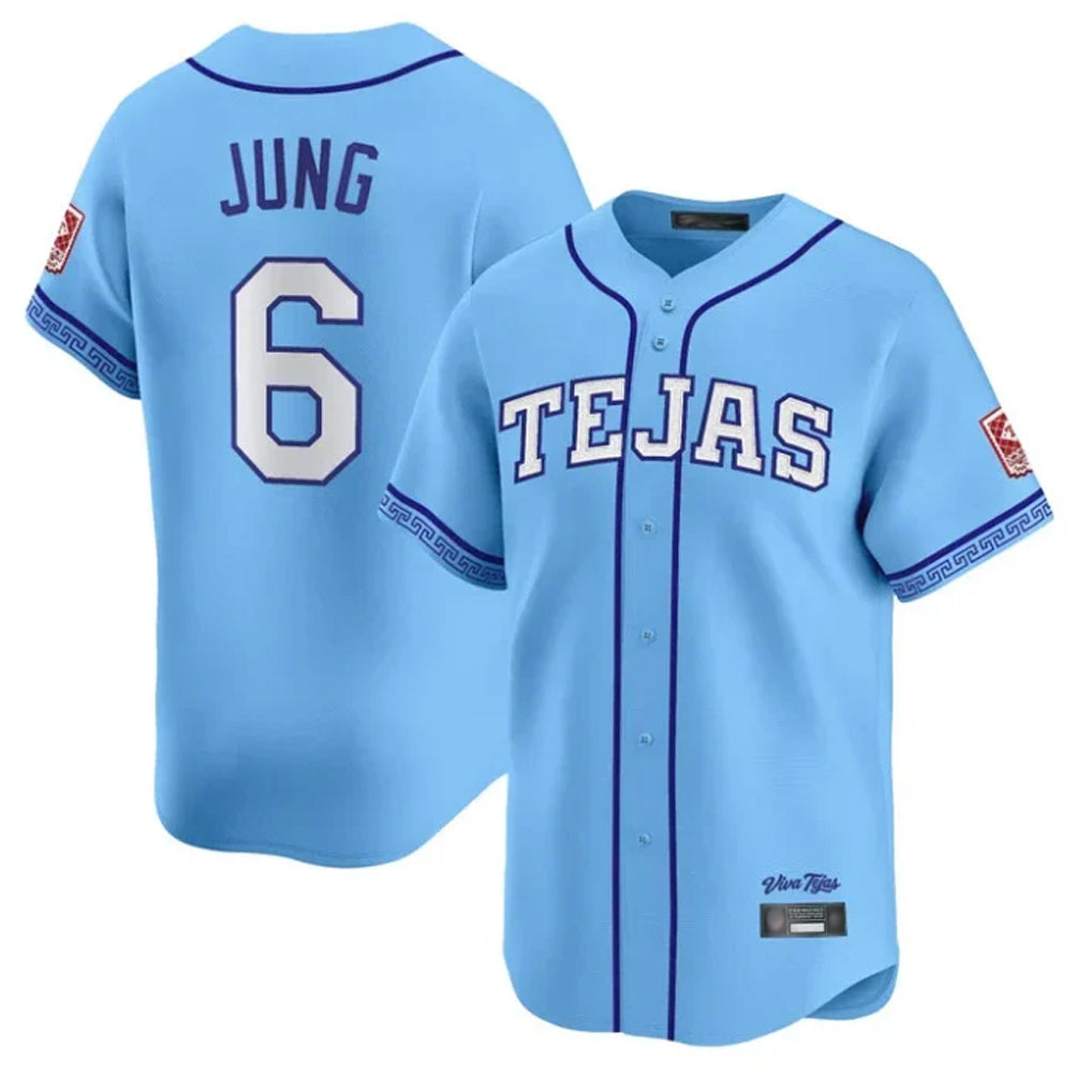 Choea T.Rangers #6 Josh Jung Player Light Blue 2026 City Connect Limited Stitched Jerseys