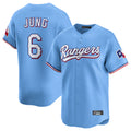 Choea T.Rangers #6 Josh Jung Player Light Blue Limited Home Stitched Jerseys