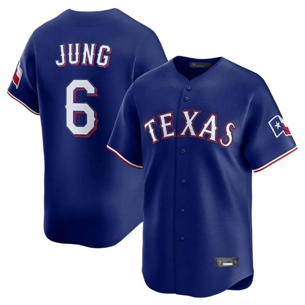 Choea T.Rangers #6 Josh Jung Player Royal Home Limited Stitched Jerseys