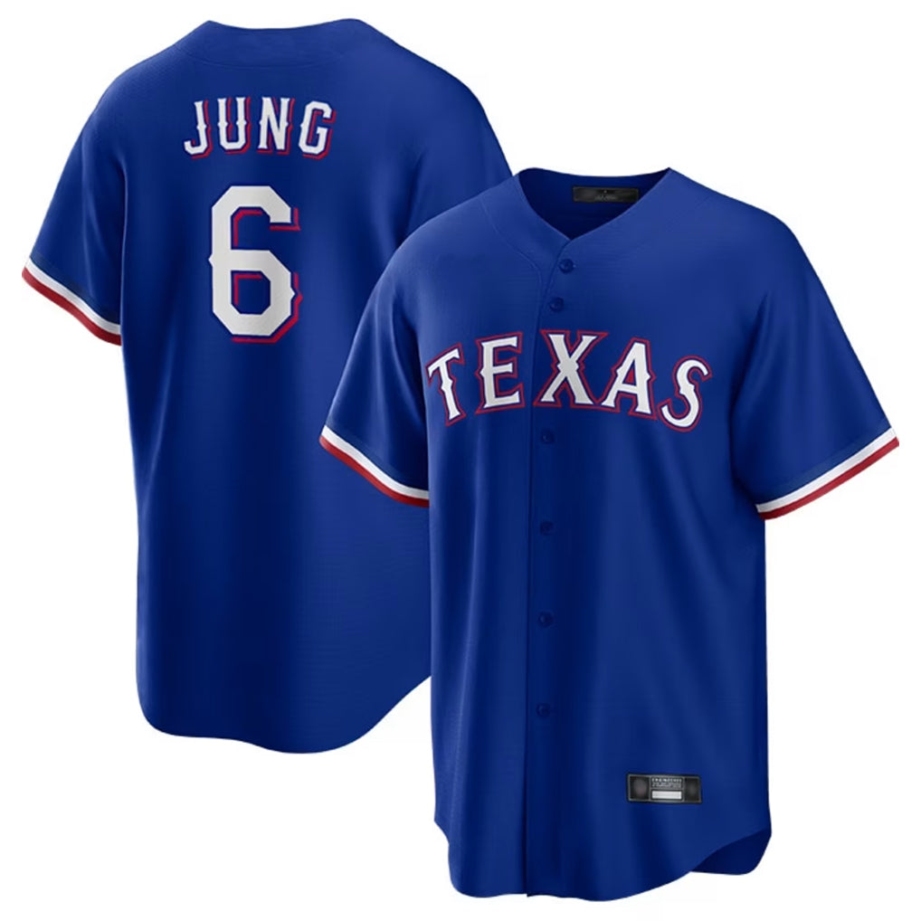 Choea T.Rangers #6 Josh Jung Player Royal Limited Home Stitched Jerseys