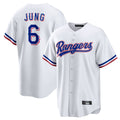 Choea T.Rangers #6 Josh Jung Player White Home Limited Stitched Jerseys