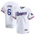 Choea T.Rangers #6 Josh Jung Player White&Blue Home Limited Stitched Jerseys