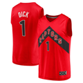 Choea T.Raptors #1 Gradey Dick Red Fast Break Player Jerseys - Icon Edition