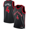 Choea T.Raptors #4 Scottie Barnes Black Swingman Jerseys - Statement Edition