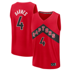 Choea T.Raptors #4 Scottie Barnes Red Fast Break Replica Jerseys - Icon Edition