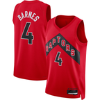 Choea T.Raptors #4 Scottie Barnes Red Swingman Jerseys - Icon Edition