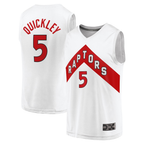 Choea T.Raptors #5 Immanuel Quickley White Fast Break Player Jerseys - Association Edition