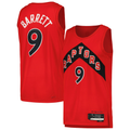 Choea T.Raptors #9 RJ Barrett Red Swingman Player Jerseys - Icon Edition