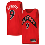 Choea T.Raptors #9 RJ Barrett Red Swingman Player Jerseys - Icon Edition
