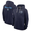 Choea T.Titans Navy Pullover Hoodies Home Game Blank Player Stitched Jerseys