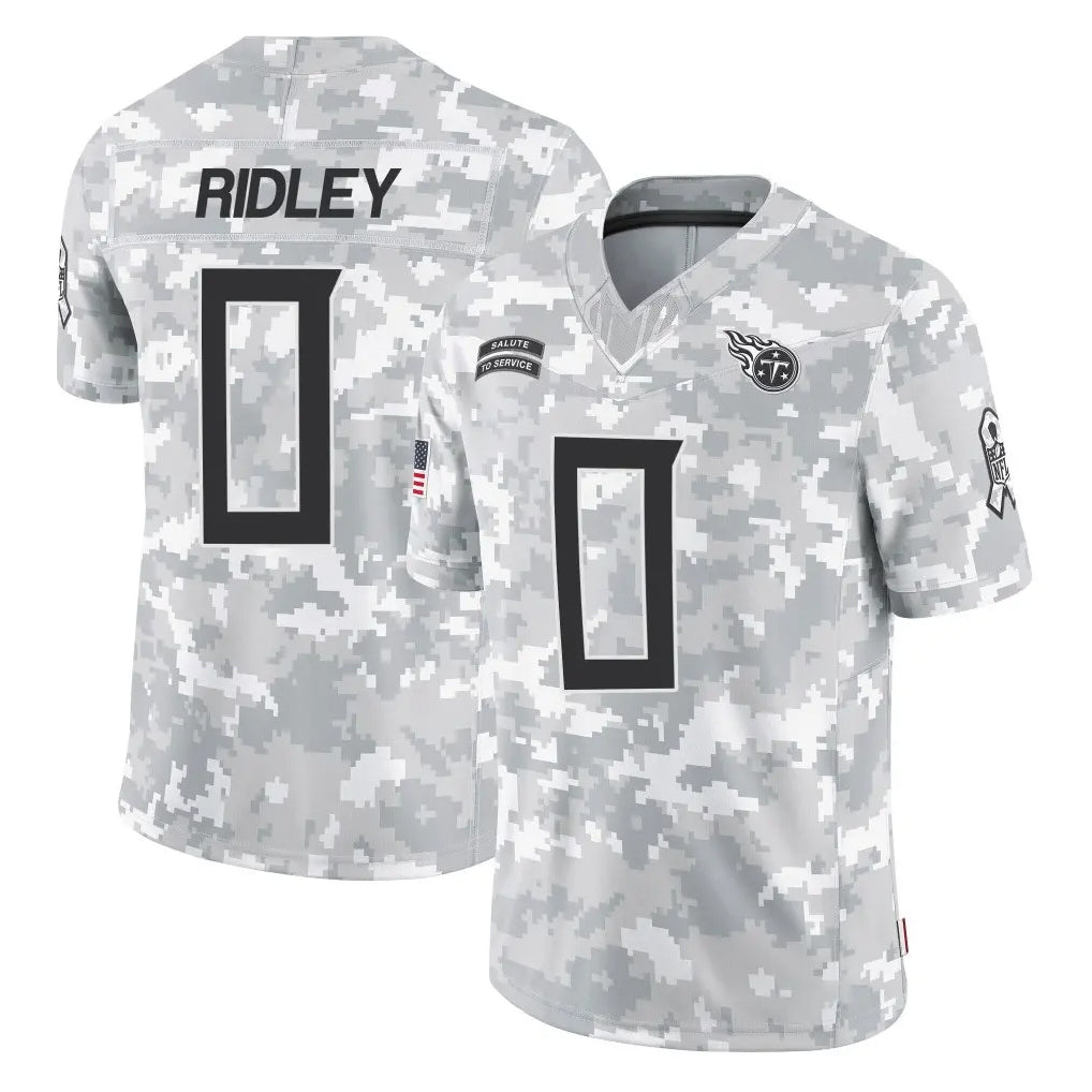 Choea T.Titans #0 Calvin Ridley Player Arctic Camo Limited Salute to Service Home Game Stitched Jerseys