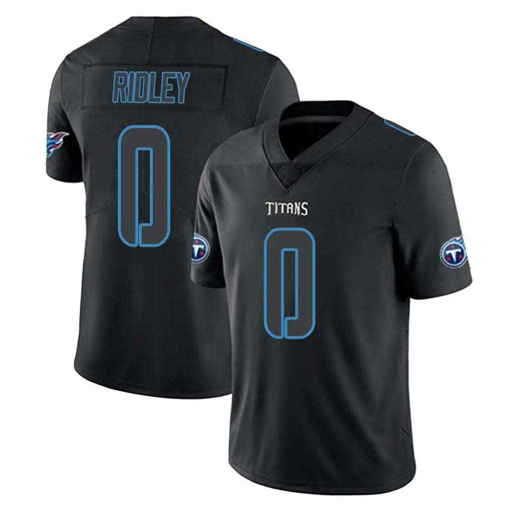 Choea T.Titans #0 Calvin Ridley Player Black Impact Limited Home Game Stitched Jerseys