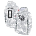 Choea T.Titans #0 Calvin Ridley Player Camo Arctic Salute to Service Pullover Hoodies Home Game Stitched Jerseys