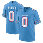 Choea T.Titans #0 Calvin Ridley Player Light Blue 2026 Game Home Stitched Jerseys