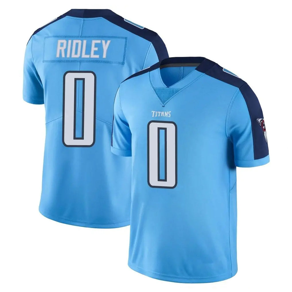 Choea T.Titans #0 Calvin Ridley Player Light Blue Limited Color Rush Home Game Stitched Jerseys