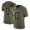 Choea T.Titans #0 Calvin Ridley Player Olive Limited 2025 Salute to Service Home Game Stitched Jerseys