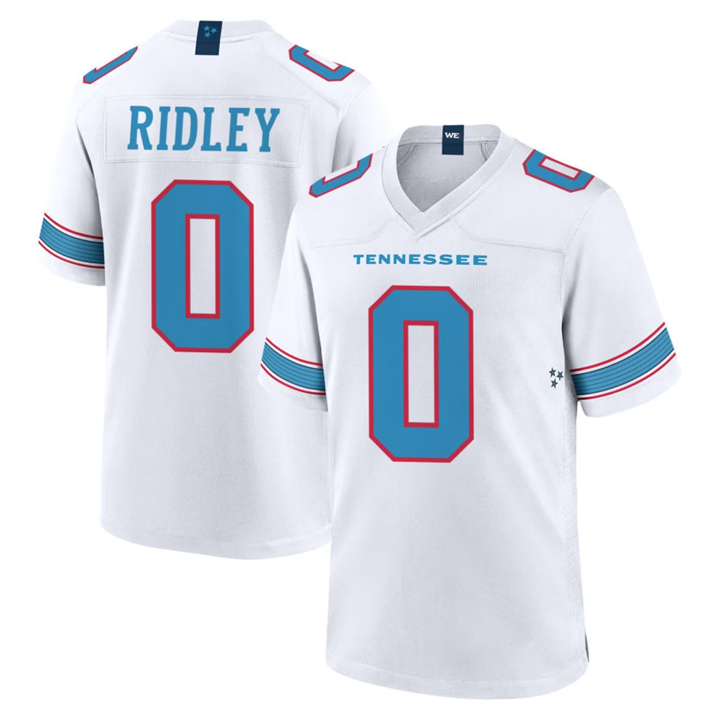 Choea T.Titans #0 Calvin Ridley Player White 2026 Game Home Stitched Jerseys