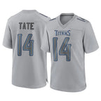 Choea T.Titans #14 Carnell Tate Player Gray Atmosphere Fashion Home Game Stitched Jerseys