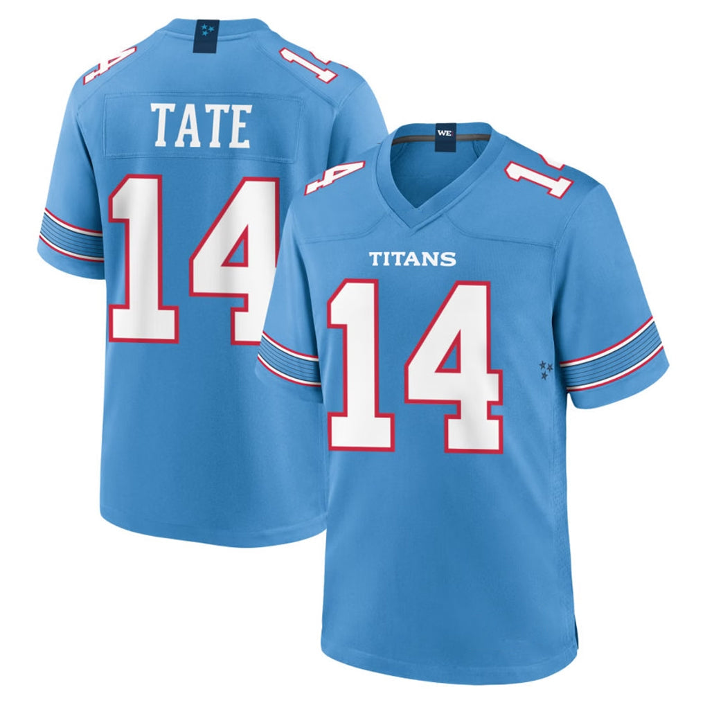 Choea T.Titans #14 Carnell Tate Player Light Blue 2026 Game Home Stitched Jerseys