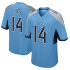Choea T.Titans #14 Carnell Tate Player Light Blue Home Game Stitched Jerseys