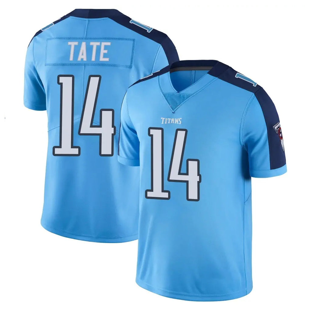 Choea T.Titans #14 Carnell Tate Player Light Blue Limited Color Rush Home Game Stitched Jerseys