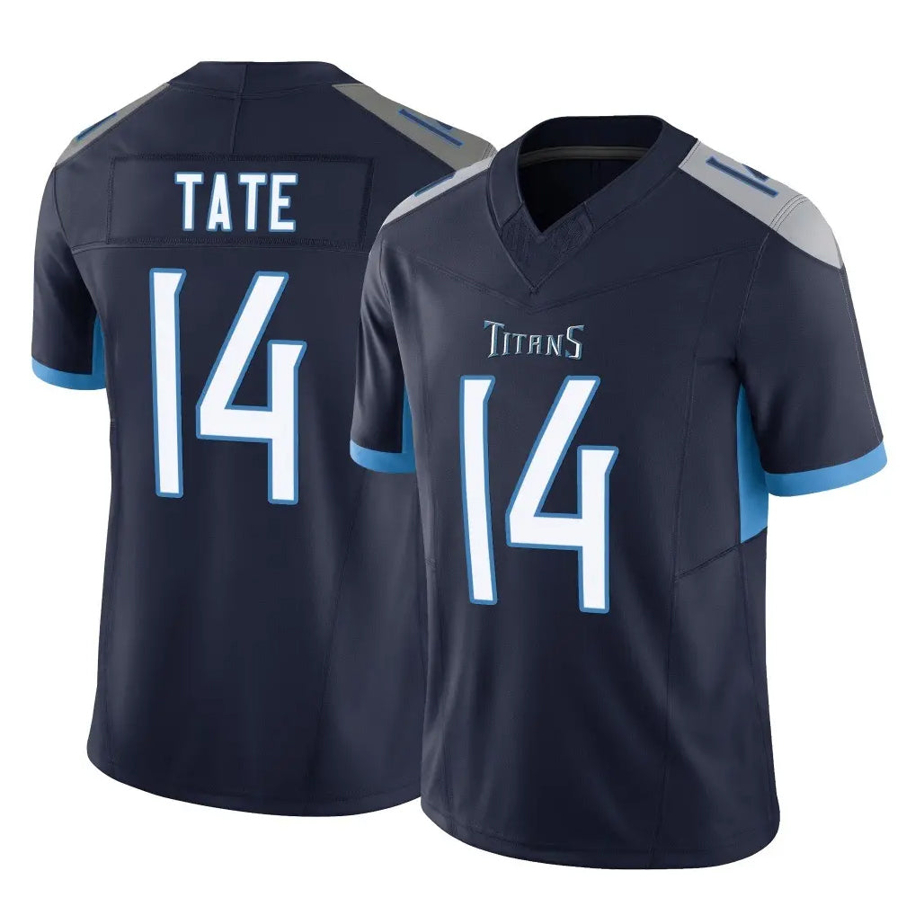 Choea T.Titans #14 Carnell Tate Player Navy Limited Vapor F.U.S.E. Home Game Stitched Jerseys