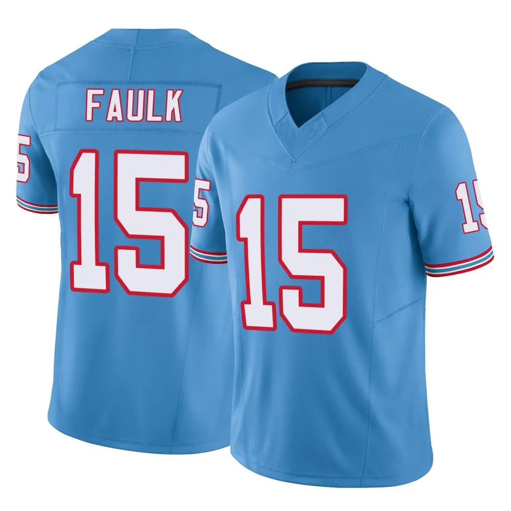 Choea T.Titans #15 Keldric Faulk Player Light Blue Limited Vapor F.U.S.E. Home Game Stitched Jerseys
