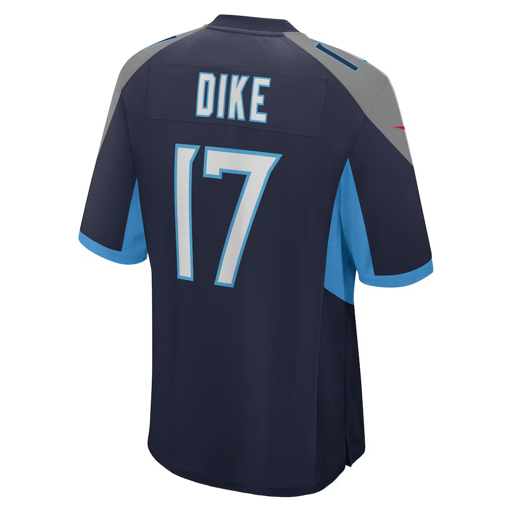 Choea T.Titans #17 Chimere Dike Navy Team Game Stitched Jerseys