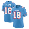 Choea T.Titans #18 Cor'Dale Flott Player Light Blue 2026 Game Home Stitched Jerseys