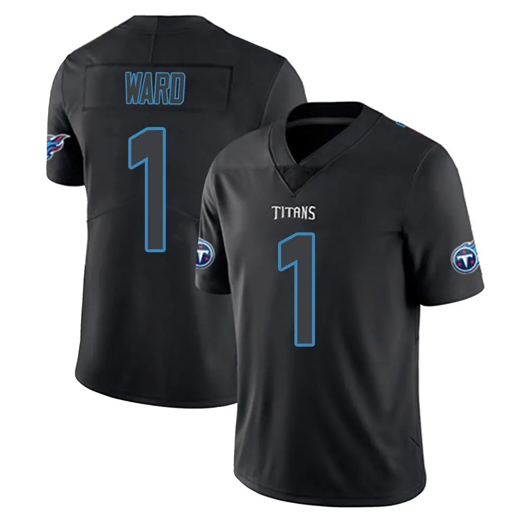 Choea T.Titans #1 Cameron Ward Player Black Impact Limited Home Game Stitched Jerseys