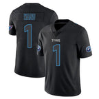 Choea T.Titans #1 Cameron Ward Player Black Impact Limited Home Game Stitched Jerseys
