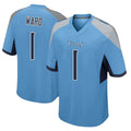 Choea T.Titans #1 Cameron Ward  Player Light Blue Home Game Stitched Jerseys