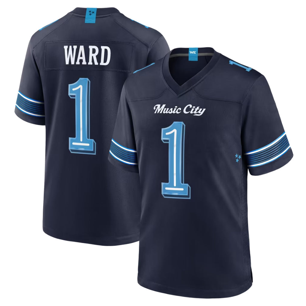 Choea T.Titans #1 Cameron Ward Player Navy 2026 Rivalries Collection Home Game Stitched Jerseys