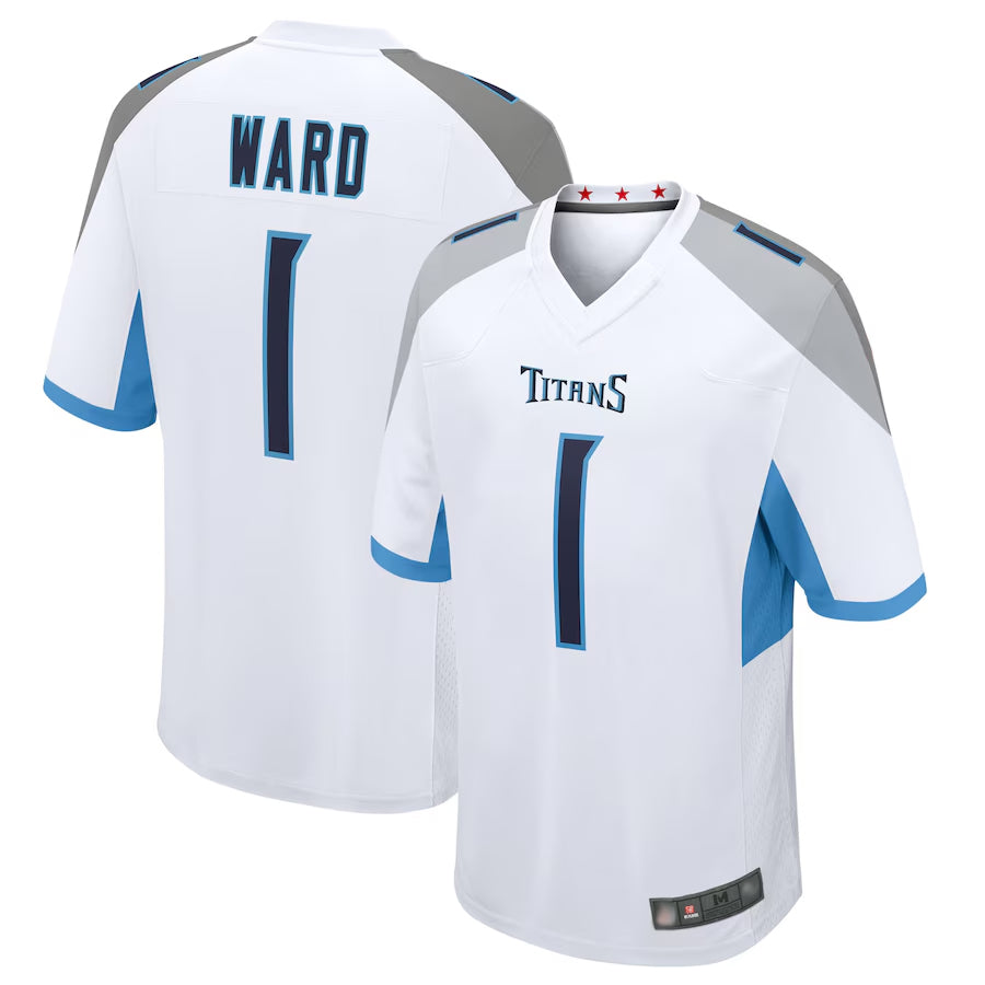 Choea T.Titans #1 Cameron Ward Player White Game Stitched Jerseys