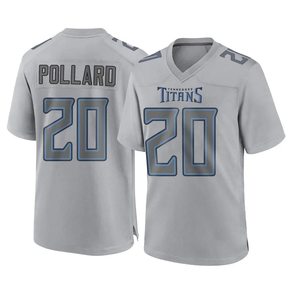 Choea T.Titans #20 Tony Pollard Player Gray Atmosphere Fashion Home Game Stitched Jerseys
