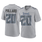 Choea T.Titans #20 Tony Pollard Player Gray Atmosphere Fashion Home Game Stitched Jerseys