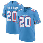 Choea T.Titans #20 Tony Pollard Player Light Blue 2026 Game Home Stitched Jerseys