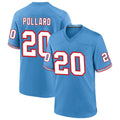 Choea T.Titans #20 Tony Pollard Player Light Blue Throwback Alternate Game Stitched Jerseys
