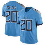 Choea T.Titans #20 Tony Pollard Player Light Blue Vapor F.U.S.E. Limited Home Game Stitched Jerseys