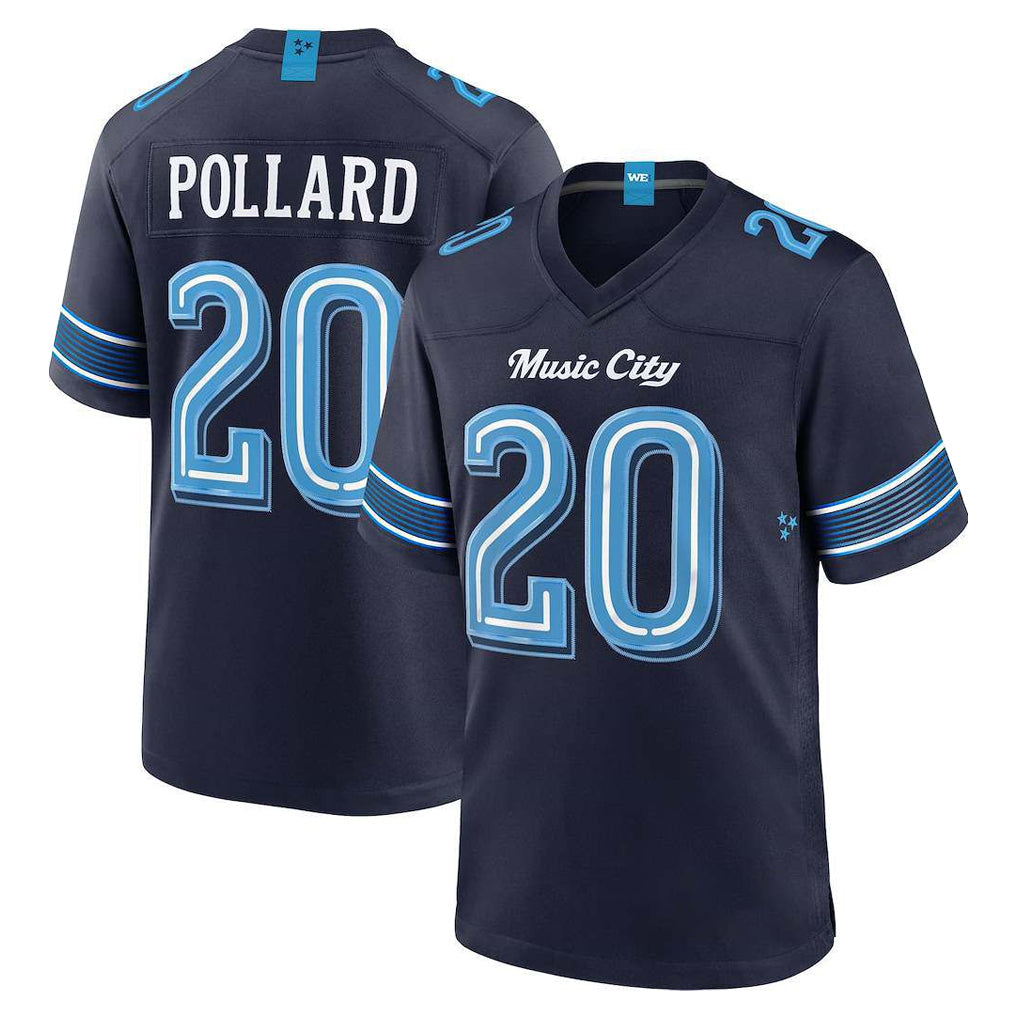 Choea T.Titans #20 Tony Pollard Player Navy 2026 Rivalries Collection Home Game Stitched Jerseys