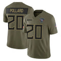 Choea T.Titans #20 Tony Pollard Player Olive Limited 2025 Salute to Service Home Game Stitched Jerseys