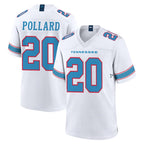 Choea T.Titans #20 Tony Pollard Player White 2026 Game Home Stitched Jerseys